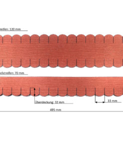 SET Dachschindeln Biberschwanz (